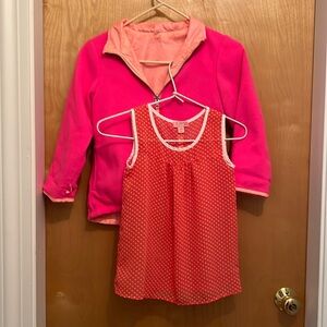 Girl’s lightweight jacket, reversible and girls summer top